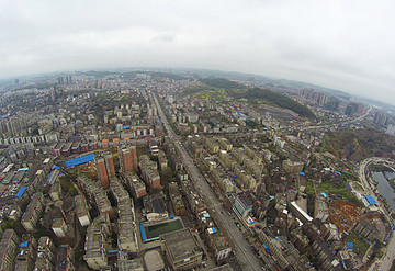 邵阳宝庆中路航拍2014年