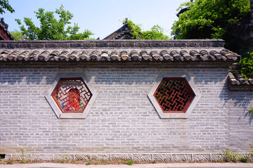 花窗 传统院墙