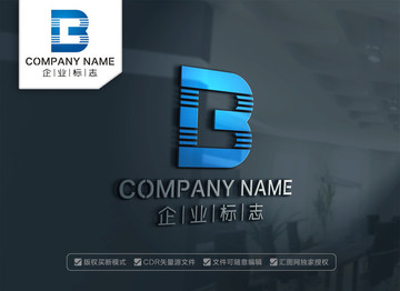 CB字母LOGO设计 BC标志