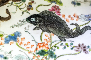 中式鯉魚畫