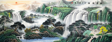 山水國(guó)畫(huà)