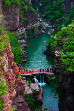 中国云台山红石峡