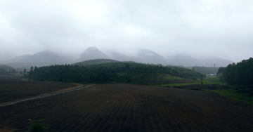 雨中乡村风景 非高清