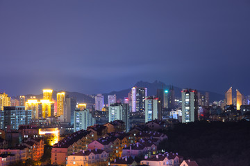 夜景图片 城市 青岛