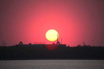 日落 夕阳