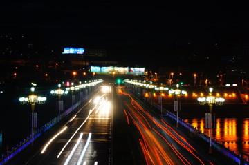安康漢江大橋夜景
