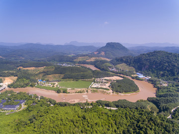 航拍中国科学院西双版纳热带植物