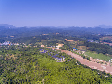 航拍中国科学院西双版纳热带植物