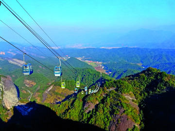 新宁崀山景区八角寨景区索道