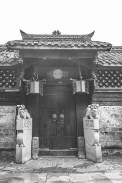 中式大门成都老建筑