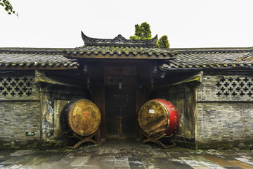 中式大门成都老建筑