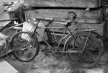 老自行车 老照片