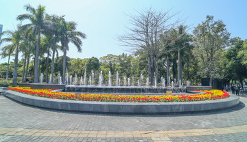 花坛喷泉