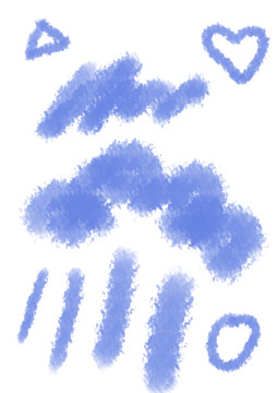 藍(lán)色筆觸