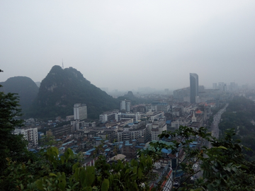 远望城市风光 广西柳州