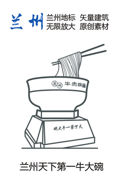 蘭州地標(biāo) 蘭州天下第一牛大碗