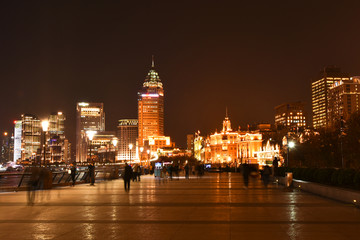 上海 外滩 建筑夜景