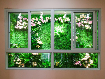 植物花窗