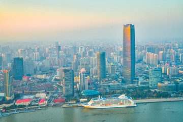 鸟瞰上海 上海风光 大画幅