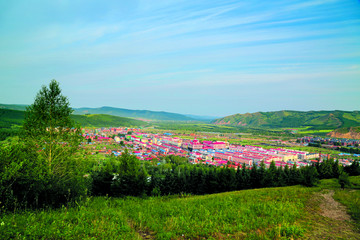 阿尔山伊尔施镇全景