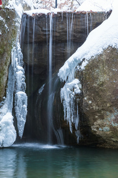 北方冬季冰雪冰瀑小景