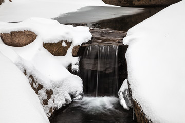 北方冬季冰雪冰瀑小景