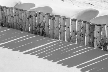 乌兰布统坝上草原冬季冰雪风光