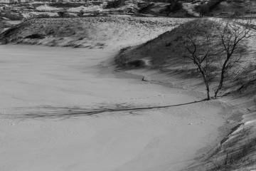 乌兰布统坝上草原冬季冰雪风光