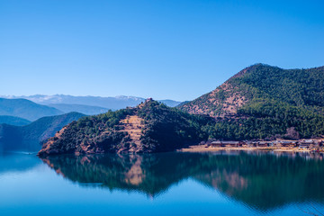 泸沽湖宁静湖面