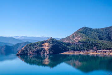 泸沽湖山水风光