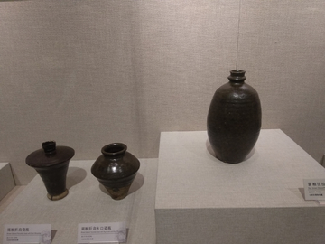 褐釉瓷瓶 酱釉瓷瓶