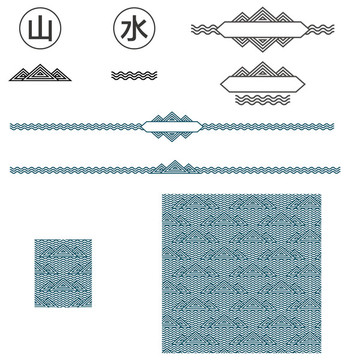 山水人文图形