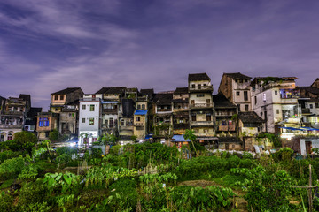 广东梅州大埔茶阳古镇夜景