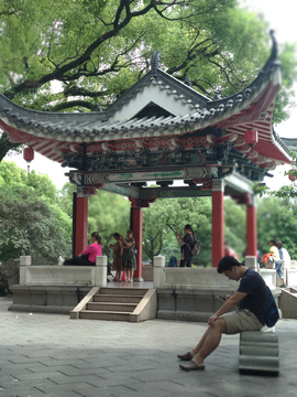 湖畔风景 广西桂林两江四湖景区