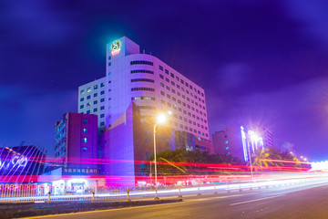 海口南大桥附近的美丽夜景