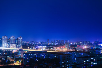 海口南大桥附近的美丽夜景