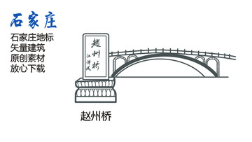 石家庄地标 赵州桥 石家庄素材