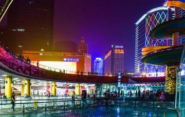 成都天府广场夜景 成都夜景