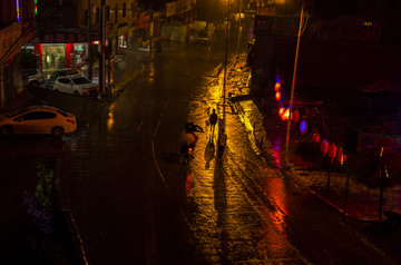 雨夜的街道