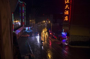 雨夜的街道