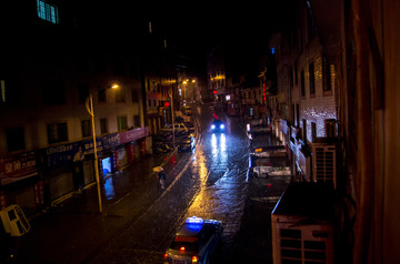 雨夜的街道