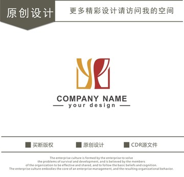 YP字母 水杯 奖杯 logo