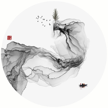 中國風(fēng)數(shù)字水墨畫