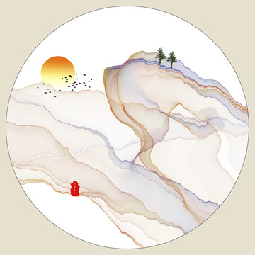 水墨山水意境