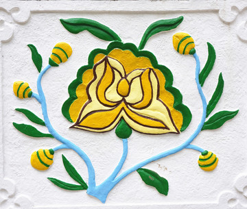 傳統(tǒng)花卉圖案 雕刻