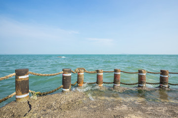 厦门环岛路海域礁石和大海风景