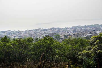 远眺太湖古村