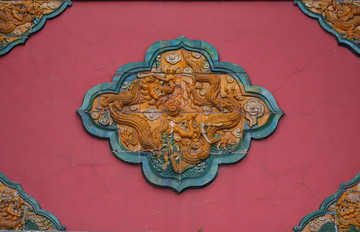 北陵围墙龙纹浮雕