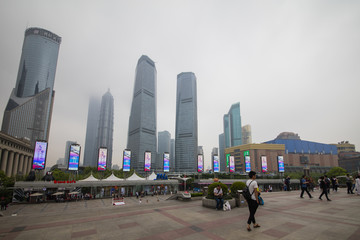上海陆家嘴建筑群风景