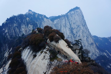 華山西峰擦耳崖
